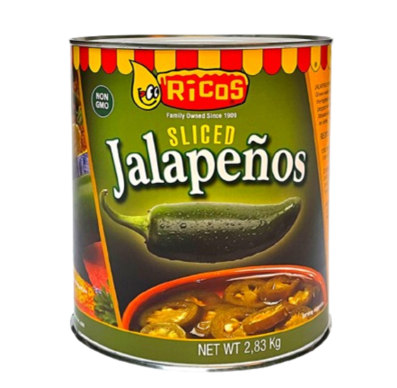 Jalapeño en rodajas rico´s 2,83 kg