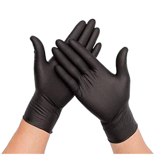 Guantes Negros Talla M (1x10ud)