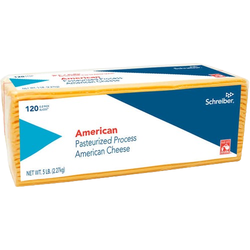 Queso Cheddar Laminado 120 Laminas 2.26 Kg