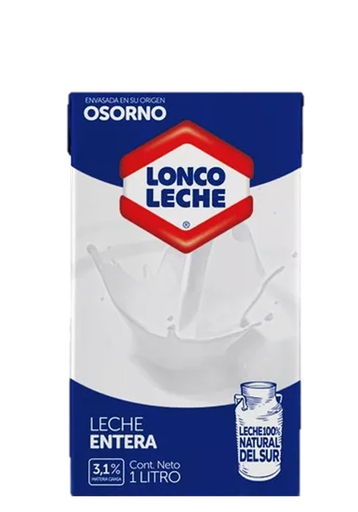 Leche lonco entera 1L